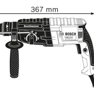 Martelo perfurador com fio SDS plus GBH 240