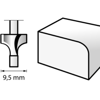 Fresa (HSS) de 9,5 mm (615)