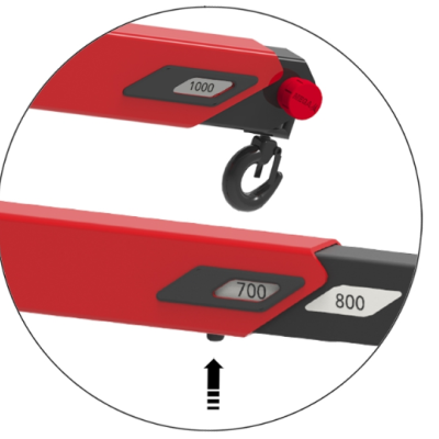 Grua de Oficina com Pernas em V 1000KGS - CRV10