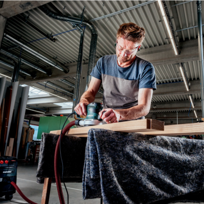 Lixadeira disco orbital 350 W SXE 450 TurboTec