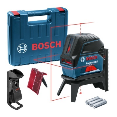Nível a laser Bosch Professional com acessórios e estojo azul
