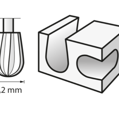 2 Fresas de Alta Velocidade 7,2mm (134) 2 Fresas de Alta Velocidade 7,2mm (134)