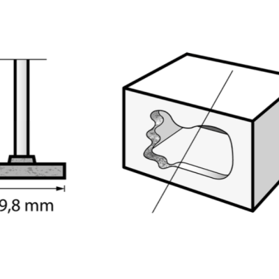 Pedra de Esmerilar de Carboneto de Silício 19,8mm (85422)