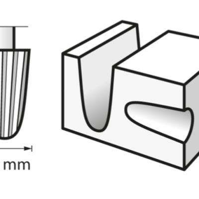 2 Fresas de Alta Velocidade 6,4mm (117)