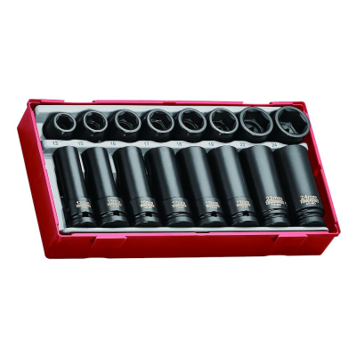Jogo de 20 chaves de caixa de impacto 1/2'' com sistema de segurança TengTools