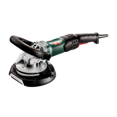 Esmerilhadora elétrica verde e preta com cabo em fundo branco
