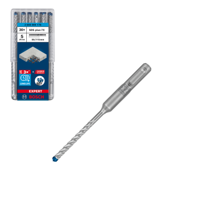 Caixa de brocas EXPERT SDS-plus-7X (30 unidades)