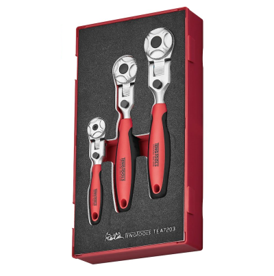 Jogo de 3 Roquetes Articulados 1/4'', 3/8'' e 1/2'' TengTools