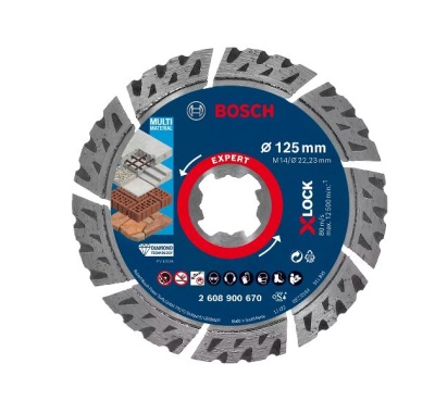 Disco de diamante X-LOCK EXPERT MultiMaterial, 125 x 22,23 x 2,4 x 12 mm
