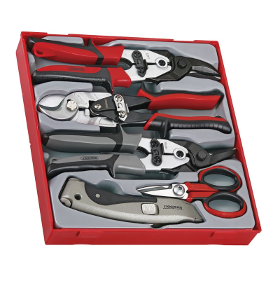 Jogo de 5 ferramentas de corte (Tesouras e X-acto) TengTools