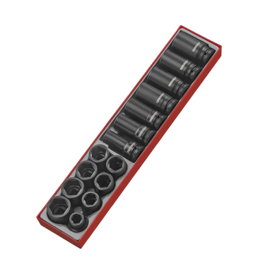 Jogo de 15 chaves de caixa de impacto 3/4'' regulares e longas TengTools