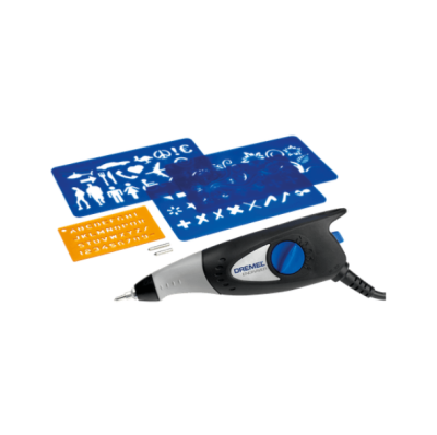 Ferramenta de gravar DREMEL com 3 pontas de gravação e moldes