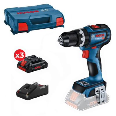 Berbequim sem fio GSB 18V-90 C com kit de 3 baterias