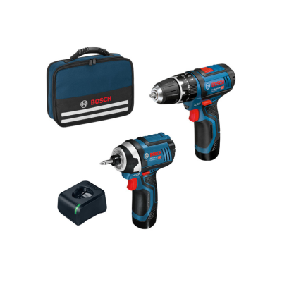 Berbequim + Aparafusadora de impacto (KIT 12V BOSCH)