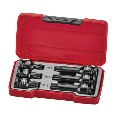 Jogo de 6 Chaves de Caixa de Impacto 1/2" XZN - TengTools