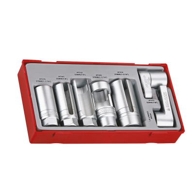 Jogo de 7 chaves para instalar injetores, sensores de óleo e de oxigénio TengTools