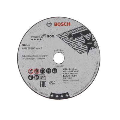 Disco abrasivo Expert for Inox, 76 x 1 x 10 mm, 5 unidades