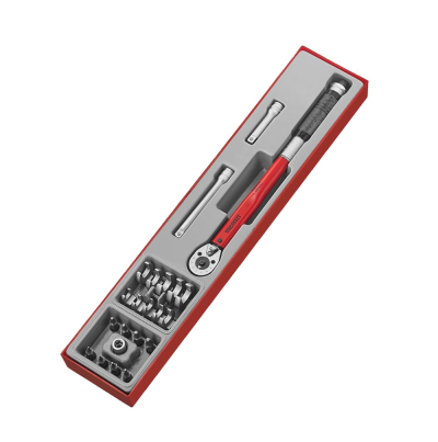 Jogo de chave dinamométrica e acessórios (28 peças) TengTools