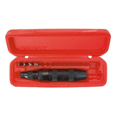 Jogo de chave de impacto reversível com adaptador e bits