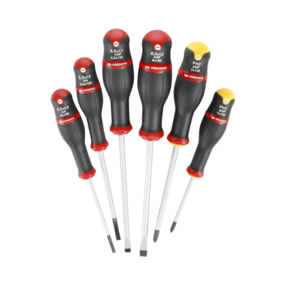 Conjunto de 6 Chaves de Fenda Phillips e Reta - Facom