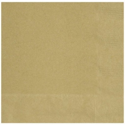 20 Guardanapos Dourado (25cm)