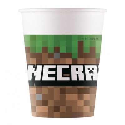 8 Copos Minecraft (200ml)