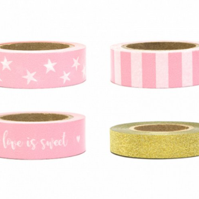 4 Fitas (tape) decoradas mix