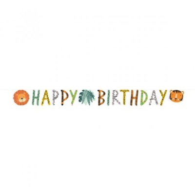 Grinalda Happy Birthday  Get Wild - Safari (180x15cm)