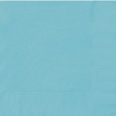 20 Guardanapos Azul Caribe (25cm)