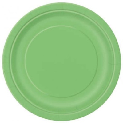 8 Pratos Verde Lima (18cm)