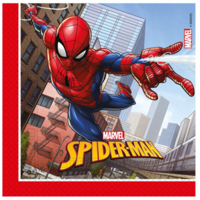 16 Guardanapos Homem-Aranha (33cm)