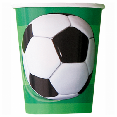 8 Copos Futebol (267ml)