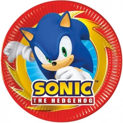 8 Pratos Sonic (20cm)