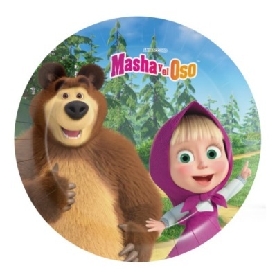 8 Pratos Masha e o Urso (18cm)