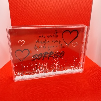 Porta-retratos Flocos de Coração