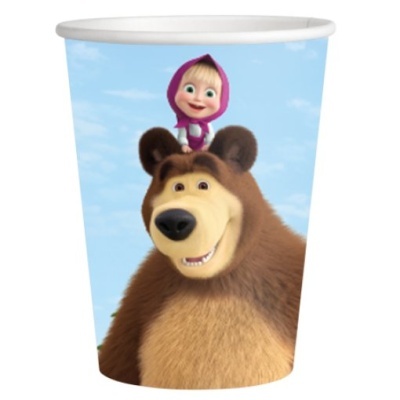 8 Copos Masha e o Urso