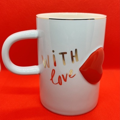 Conjunto 2 Canecas "With Love+ Love you"