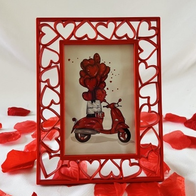 Porta-retratos Corações