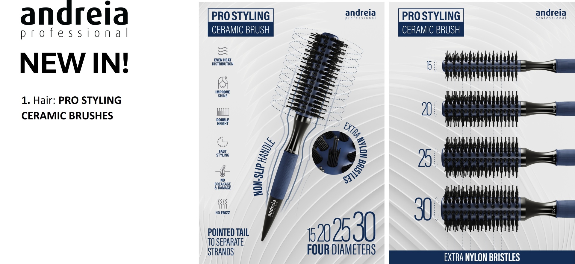 ANDREIA - NOVAS ESCOVAS DE CERÂMICA ANDREIA - NOVAS ESCOVAS DE CERÂMICA