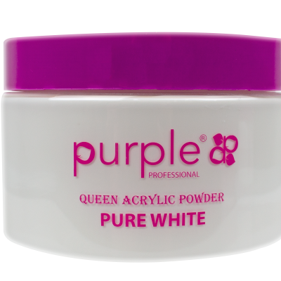PURPLE Queen Acrylic Powder Pure White 200 GR