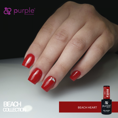 PURPLE Verniz Gel Beach Heart 10ml P2058