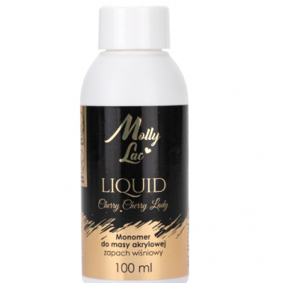 Líquido para monômero acrílico MollyLac Cherry Cherry Lady com aroma de cereja 100 ml