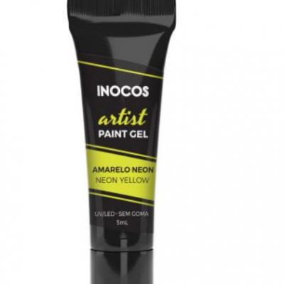 Paint Gel Artist Amarelo Neon 5ml - Inocos