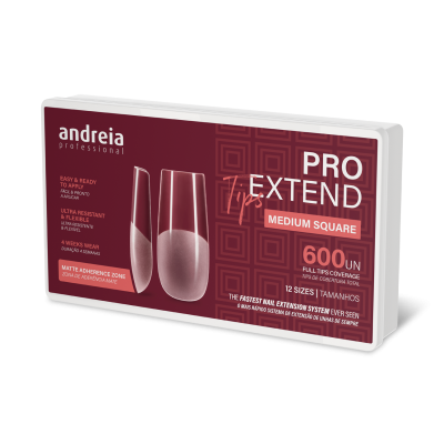 Andreia pro extend tips 600 unid medium square