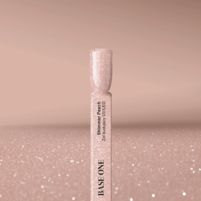 GEL BASE ONE SHIMMER PÊSSEGO (PÊSSEGO COM BRILHANTES) 50GR - SILCARE