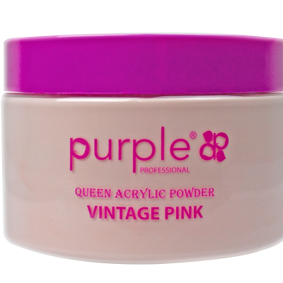 PURPLE Queen Acrylic Powder Vintage Pink  200 GR