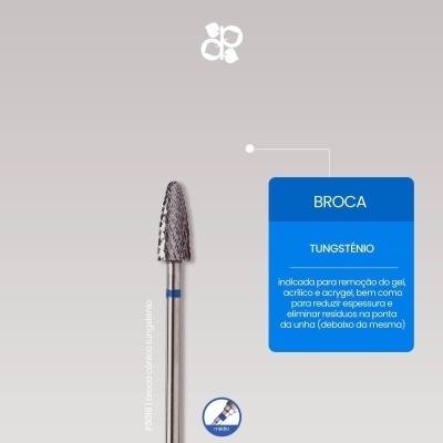 Broca de Tungsténio Cónica 5x13mm (Média) PURPLE