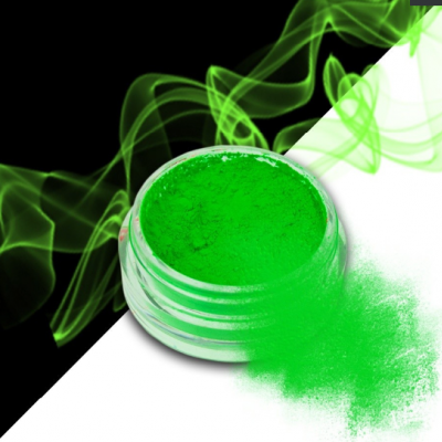 Smoke Nails efeito de fumaça verde neon No 02