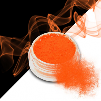 Smoke Nails efeito de fumaça laranja neon No 05