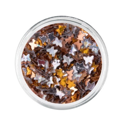 Decoração de unhas coloridas Mini Holo Butterflies